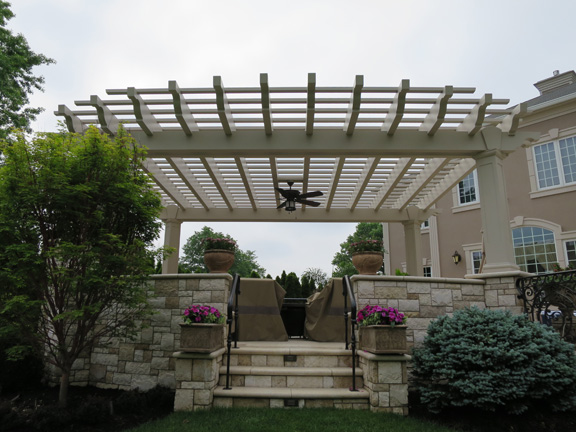 Diamond pergola