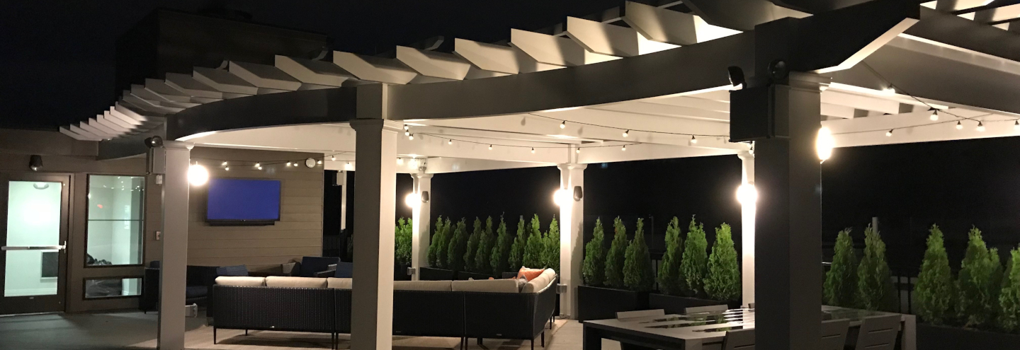 commercial fiberglass pergola