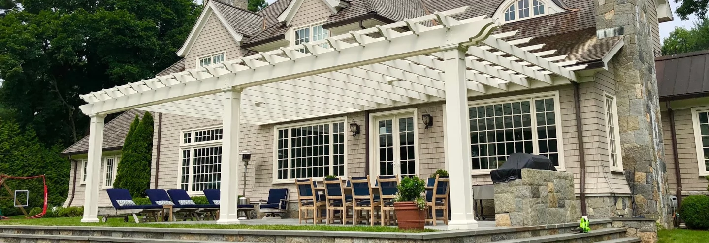 Custom residential pergola design