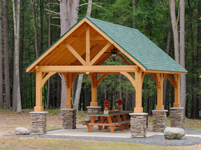 Gable Pavilion in Cedar