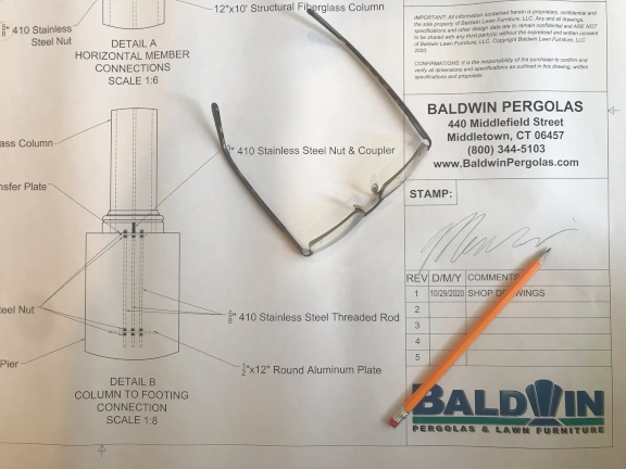 shop drawings being approved by client