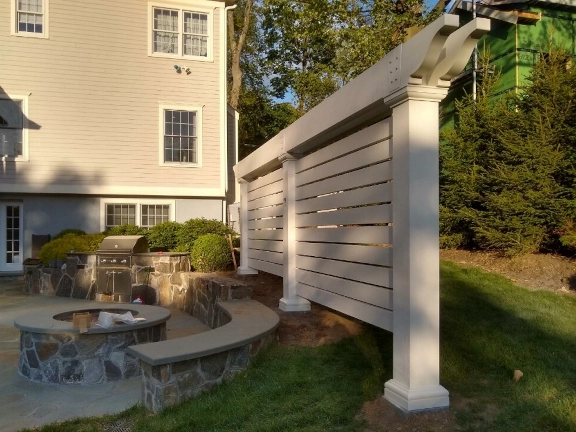 fiberglass privacy wall