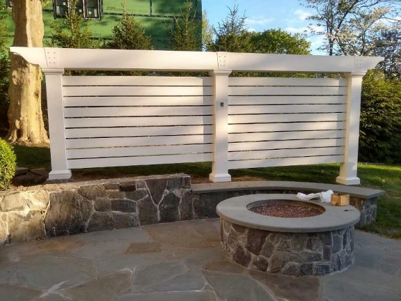 fiberglass privacy wall