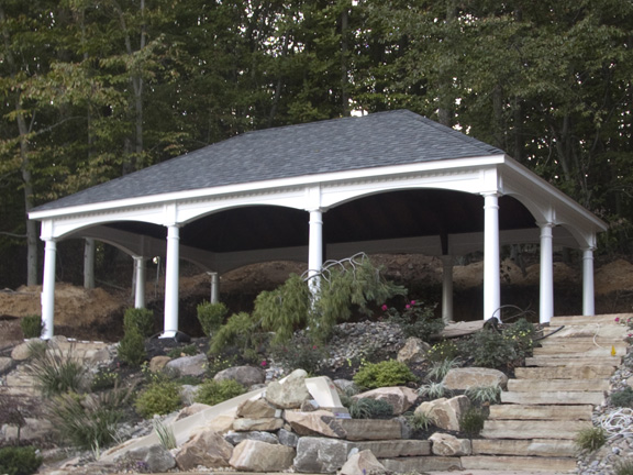 Baldwin Arched Vinyl Pavilion