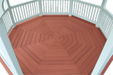 Red Composite Pavilion Flooring For Wooden Pavilions