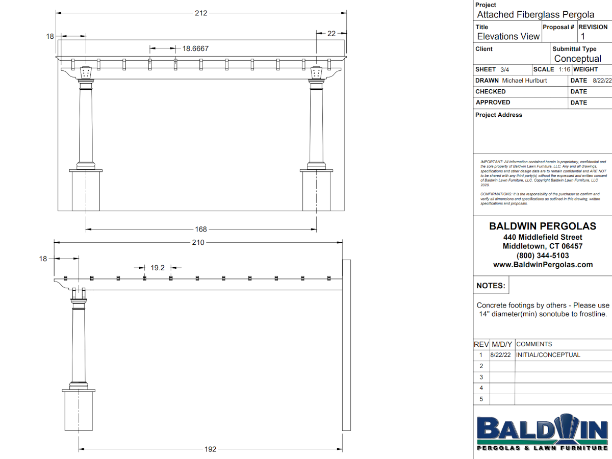 This is an example of the drawings we do on nearly every job during the design phase